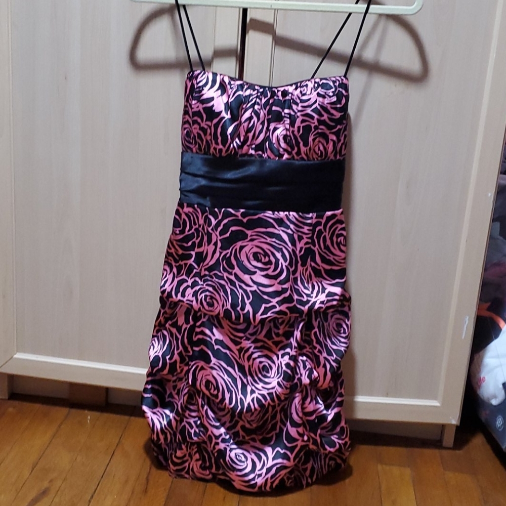 Rose Detailed Party Dress